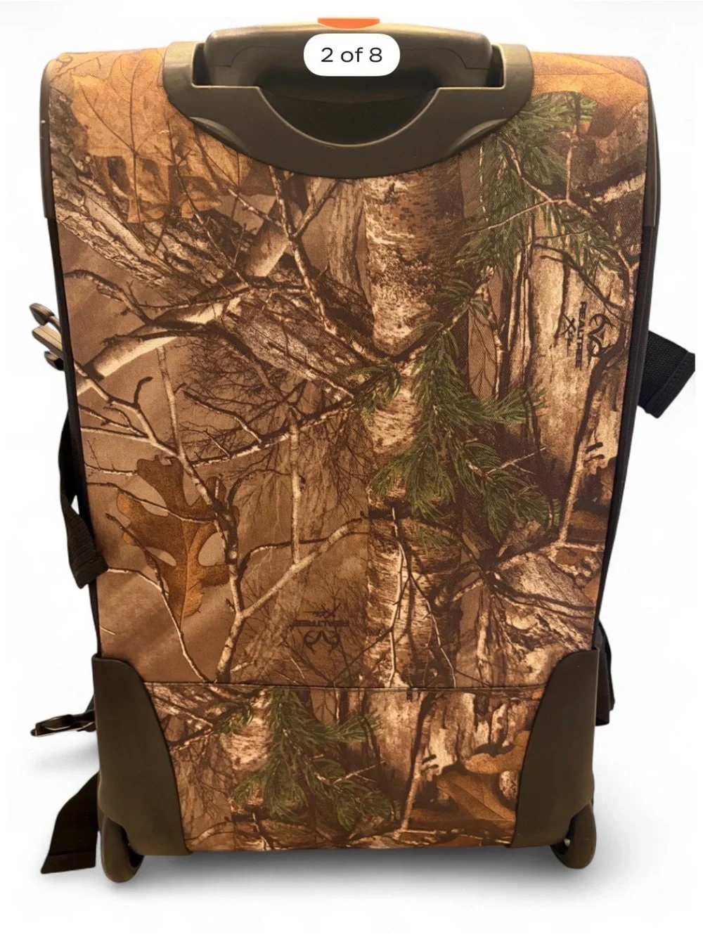 Whitetails Unlimited Camo Rolling Suitcase Wheeled Luggage
